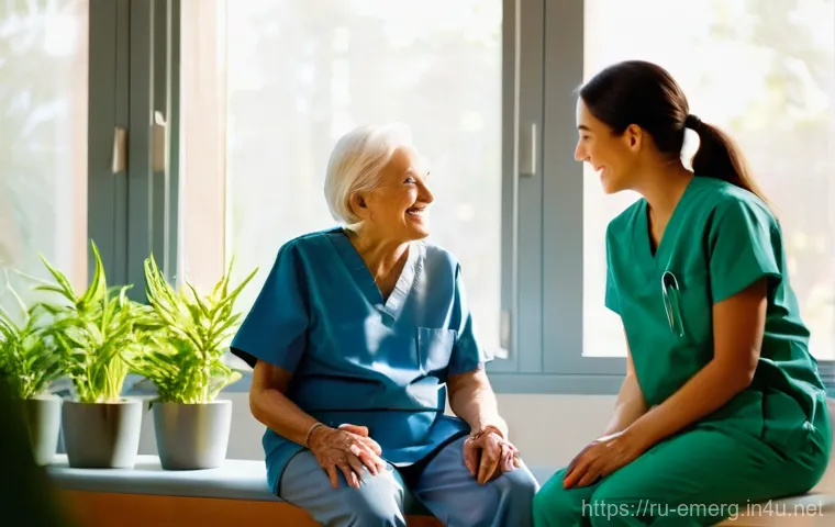 작업치료사의 환자 상담 기법 - **Prompt:** A compassionate female occupational therapist, dressed in professional but comfortable s...