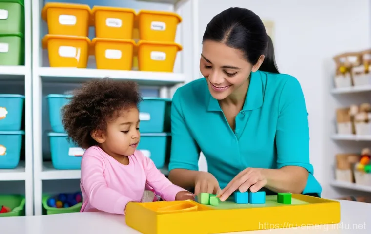 작업치료사의 환자 데이터 관리 - **"A modern and organized occupational therapy clinic. A female occupational therapist, dressed in s...