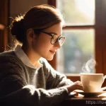 작업치료사의 환자 간호 협업 - **Prompt 1: Cozy Bookstore Cafe Scene**
    A warm, inviting scene inside a bustling yet cozy bookst...